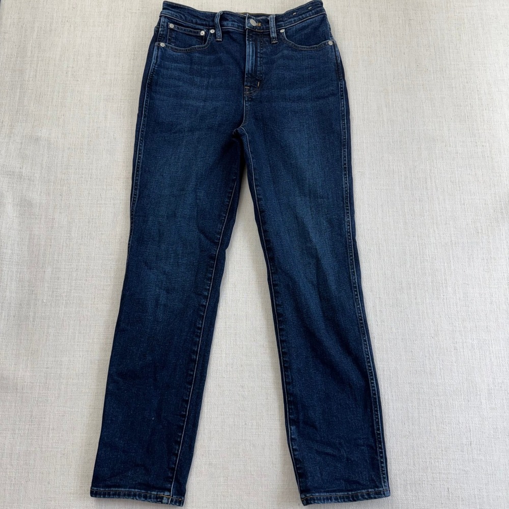 Madewell The Perfect‎ Vintage Jean Dark Wash High Rise Straight Leg Denim
